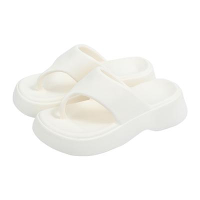Trendy Senior Flip-flops for Women 2024 Summer New Thick Bottom Slope Heel Slippers Fashion Casual Wear Women's Shoes Anti-Slip