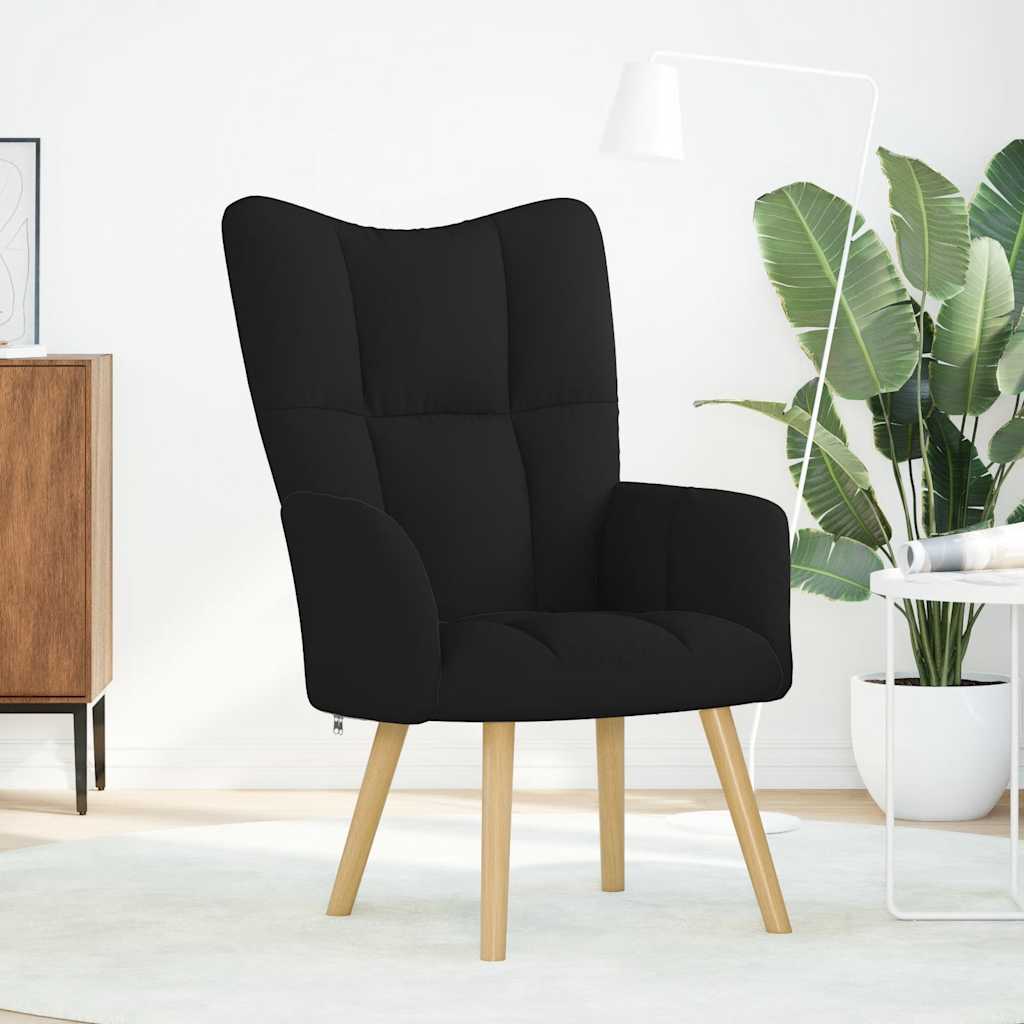 Relax Chair Black Fabric