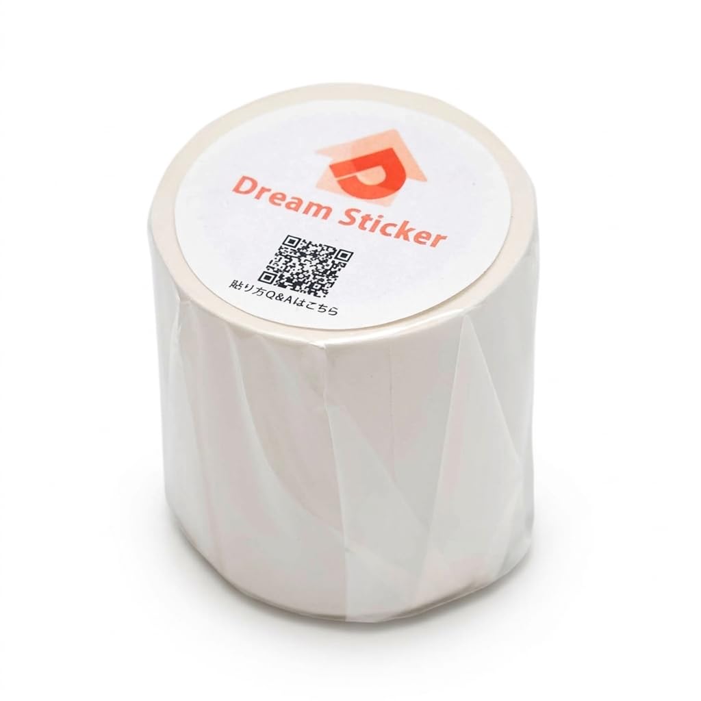 

Dream Sticker Removable Masking Wide 50mm x Suitable for Rental Wall Tile Wallpaper Remodeling Base Masking White Tape, 10m, Properties, Protection, белый