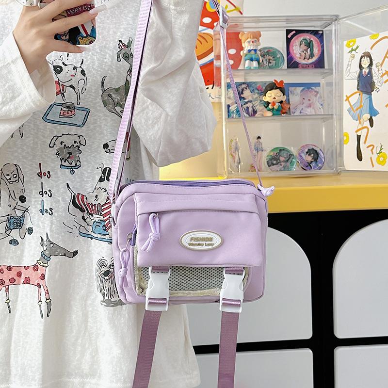 2025 neue hochwertige kleine frische Damen-Umhängetasche lässige Handytasche lässige Campus-Studentin Mädchen-Umhängetasche