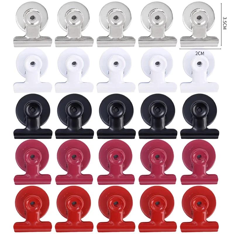 

1-20x Металлические магнитные клипсы для холодильника Магнитный захват Клипсы для холодильника Экономия места Организация для доски, офиса и домашнего декора 20PCS
