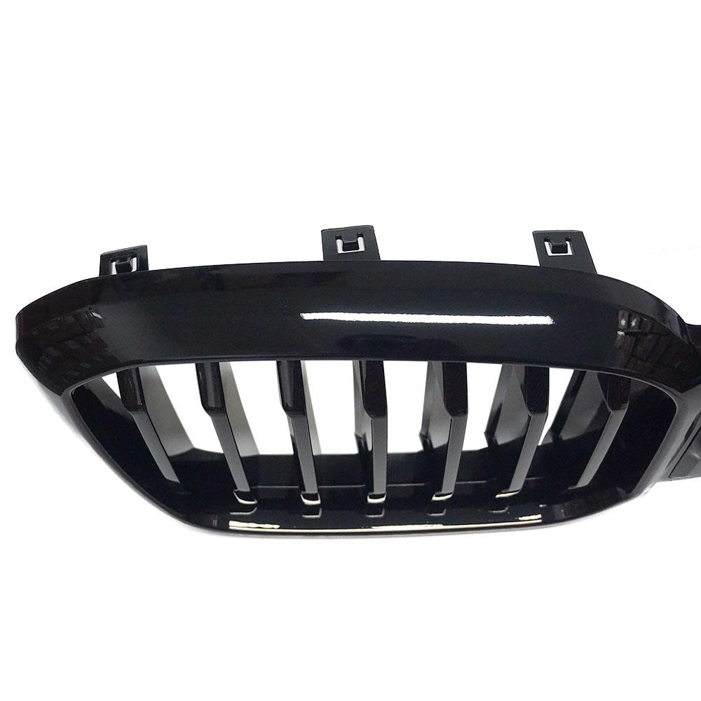 Single Line ABS Front Hood Kidney Grill Gloss Black Racing Grills For BMW X3 X4 G01 G02 LCI 2022+ Car Styling Replacement