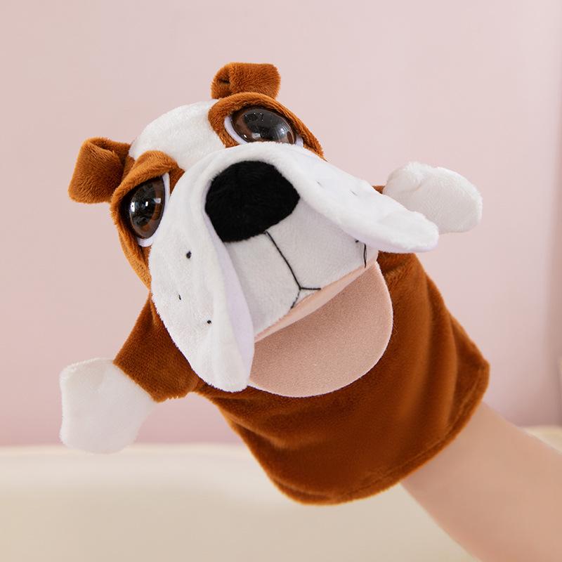 Hand Puppet Toy Animal Hand Soothing Doll Show Lion Can Open Mouth Animal Doll Kindergarten Lecture Props