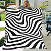 3D Colorful Zebra Pattern Blanket,Flannel Blanket Throw Blanket,Child Warm Blanket for Home Living Room Bedroom Beds Sofa Picnic
