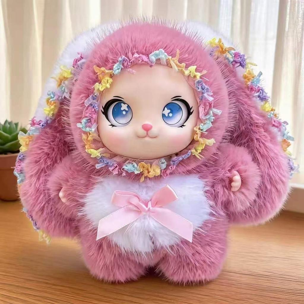 2026 Best-Selling Cute Big Ear Rabbit Plush Pendant Doll