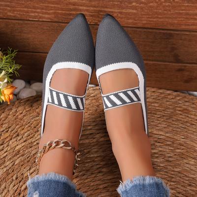 Women Flats Ballet Casual Low Heel Elegant Sneakers Women Comfortable Pointed Toe Mesh Breathable Work Loafers Shoes for Women