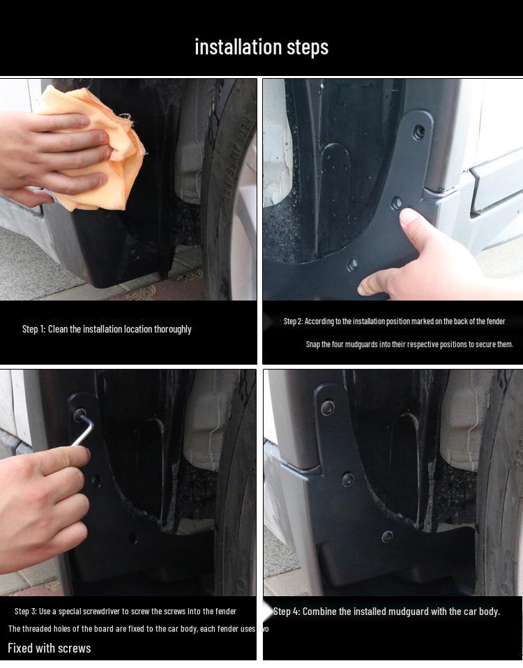 Compatible Mud Flaps for Changan CS75 Plus, CS15, CS55, CS35, EADO, Unik, Univ, Unit Cars