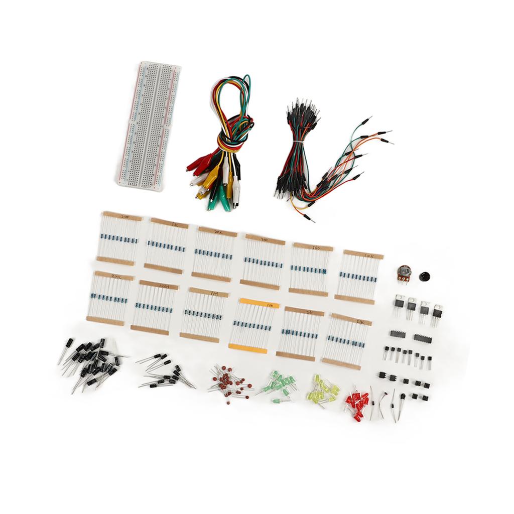 Asortiment Componente Electronice Kit Distractiv Placă de Experimente Buzzer Diode Condensator Rezistor