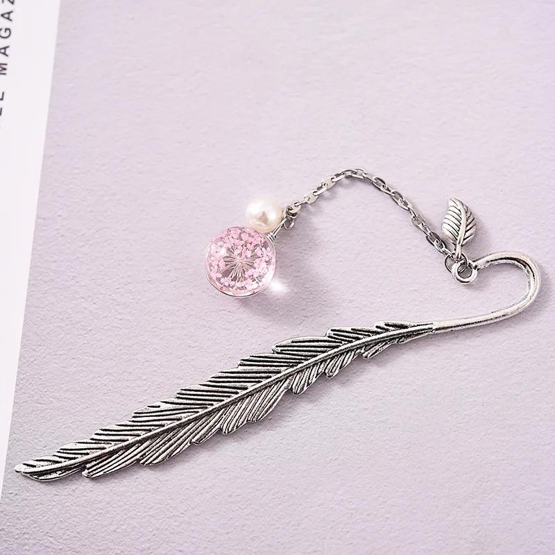 Metal Feather Bookmark School Supplies Book Accessories Page Bookmarks Cute Book Mark Korean Stationery Back To School