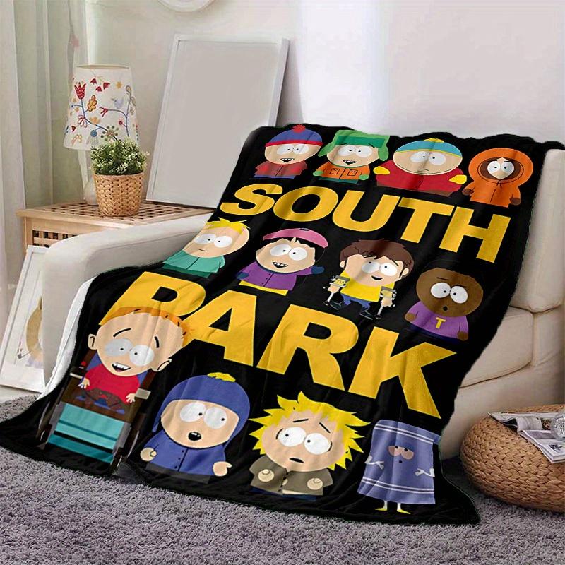 1pc South Park Home Decor: Cozy Blanket, Perfect Gift for Bedroom, Living Room, Travel, Camping, Car, Beach, Office Naps, Ideal Sofa Throw, Outdoor Bl