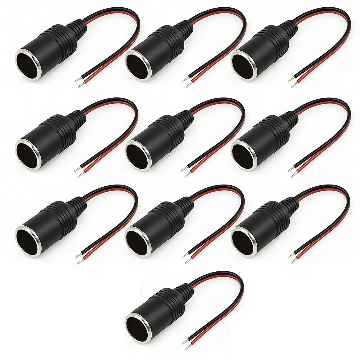 

ESNET SN-216-CG2 Cigar Socket, Charger, Power Supply, Female 12/24 V, 10 Piece Set, Cable чорний