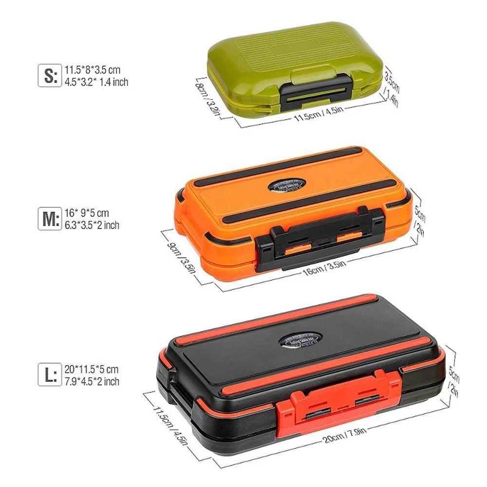 Fishing Supplies Opening and Closing Bait Box Double-Sided Fishing Tackle Box Bait  Accessory Box