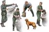 Master Box 1/35 Scale German Military Vehicle Drivers (4 Soldiers and 1 Dog) Fast Troop Plastic Model Kit MB35237