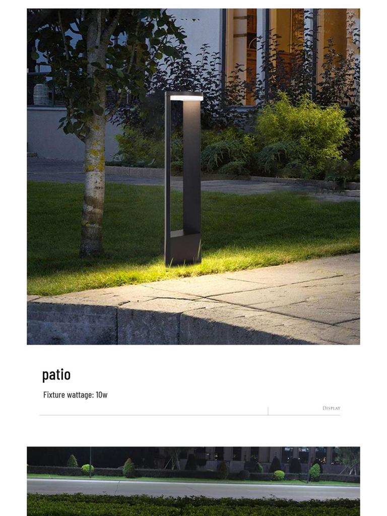 Ultrahelle LED Außenrasen- und Gartenleuchte für moderne Villen und Innenhöfe