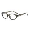 New TR glasses cat eye frame square round face exquisite high-end plain flat mirror can be equipped with high-degree frame