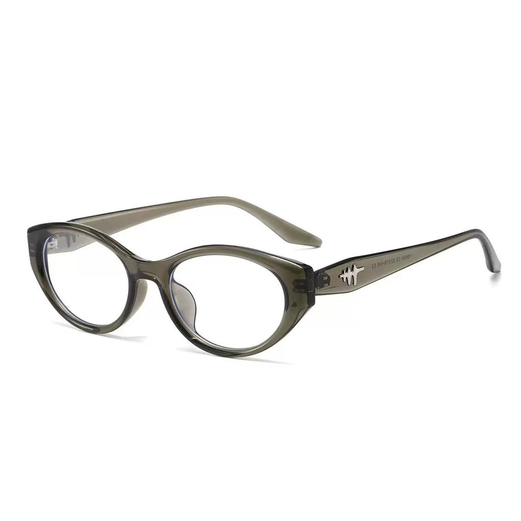 New TR glasses cat eye frame square round face exquisite high-end plain flat mirror can be equipped with high-degree frame