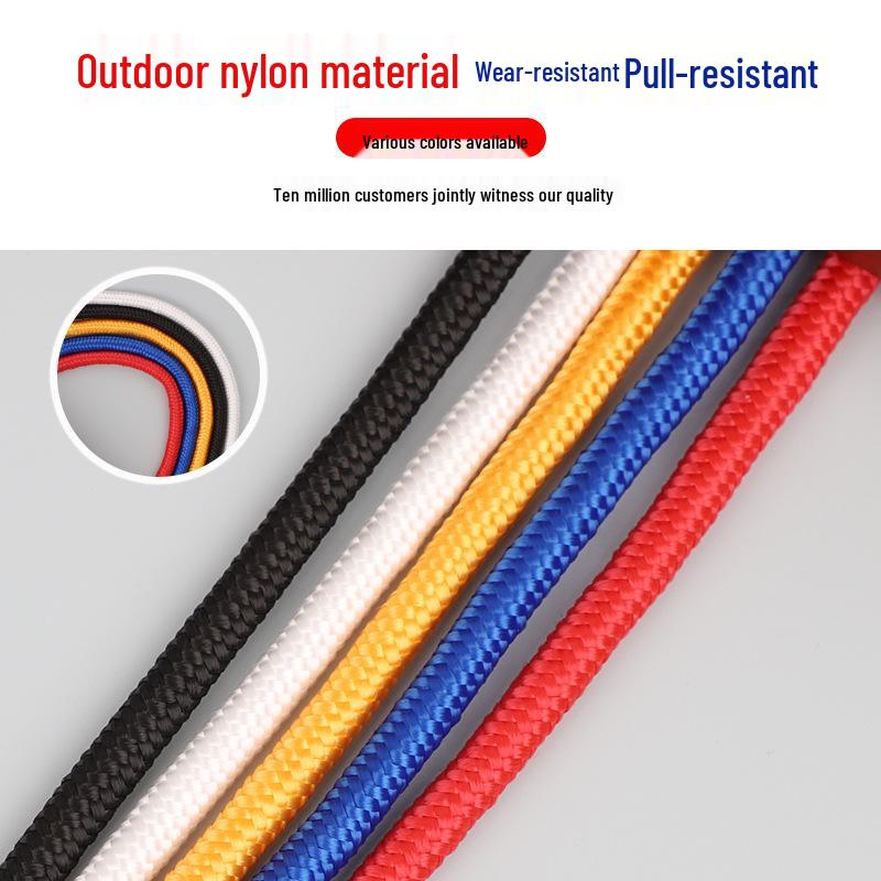 Rutschfeste, Verschleißfeste Handgewebte Nylon-Wäscheleine zum Trocknen von Kleidung & Steppdecken – Strapazierfähiges Outdoor-Seil