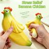 Squeezable Banana Chicken Toy Stretchy Chicken Squeeze Toy Cute Squishy Pinch Le  Kids and Adults