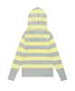 CAVISH W U Neck Striped Star Knit Hoodie Yellow(Cv2Fffk601A)