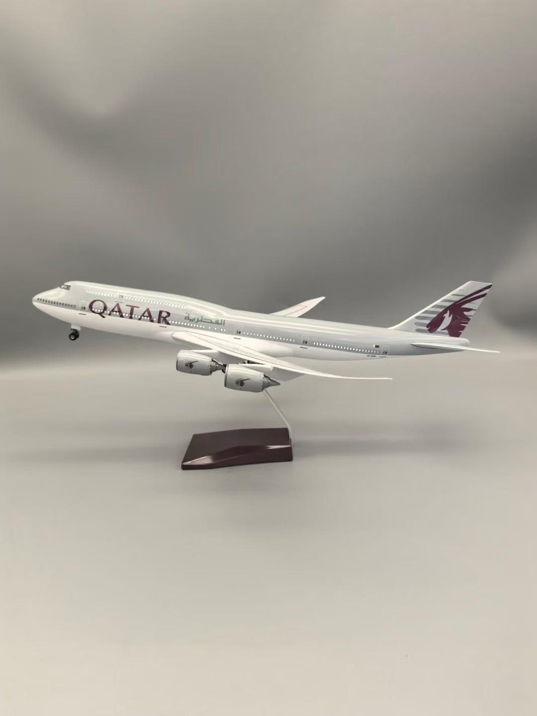 

Литой смоляной 47-сантиметровый масштабный самолет 747 B747, имитация самолета, готовый смоляной, авиалинии, рождественский сувенир, коллекция, декор NO LED