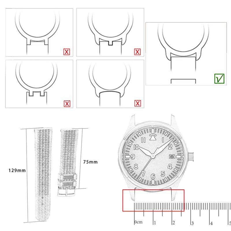 20mm New Black Men's Strap Silicone Strap Steel Pin Buckle Rubber Strap Quick Release Watch Accessories Universal Watch Strap