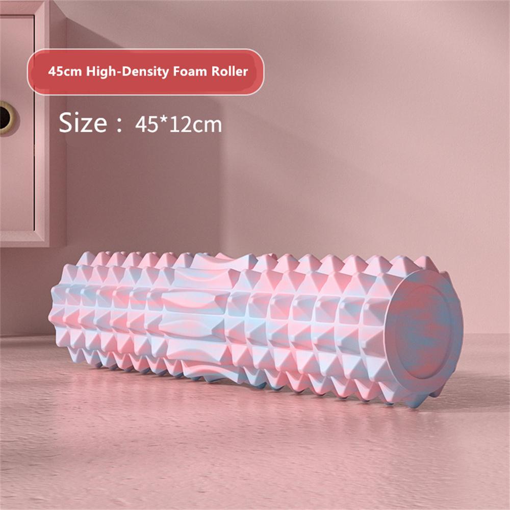 45cm High Density Foam Roller Yoga Column Deep Massage Fitness Equipment Sport EVA Block Muscle Relaxation
