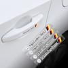 4Pcs Car Door Handle Stickers Body Vinyl Stickers Decals Accessories For Mercedes Benz AMG W204 C260 E300L A200L S400L GLA/S/E/C HV6