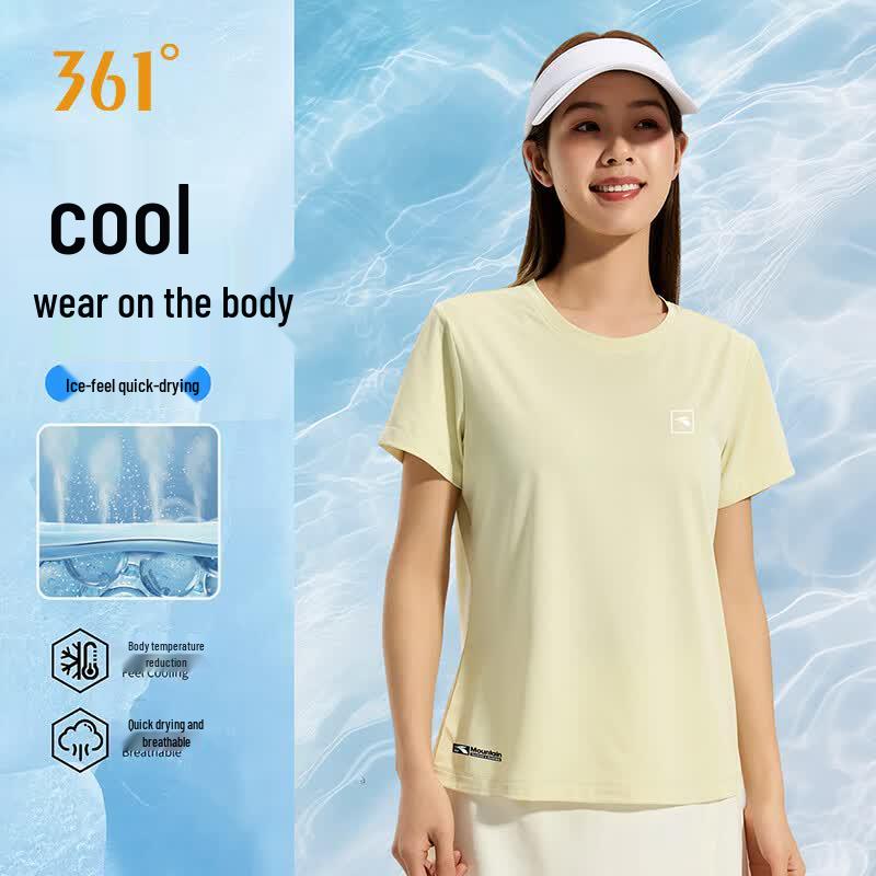 361° Damen Kühlendes Tech T-Shirt mit kurzen Ärmeln