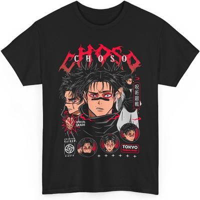 Jujutsu Choso Anime T-shirt Unisex Kaisen Anime Japanisch Katoen M-47