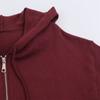 Women Knit Hooded Solid Long Sleeve Cardigan Sweatshirt