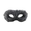 Long Furry Plush Cat Mask Animal Masquerade Mask Simple Half Face Mask  Male Female