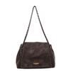 Faux Leather Chain Shoulder Bag for Women Fashi Crossbody Handbag Casual Everyday Use