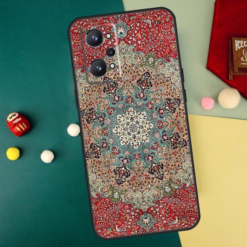 Persian Carpet Floral Pattern For Realme 15 Pro GT7 C55 C71 C53 C67 C75 C61 C33 C63 C51 C65 10 11 12 13 14 Pro Plus Case