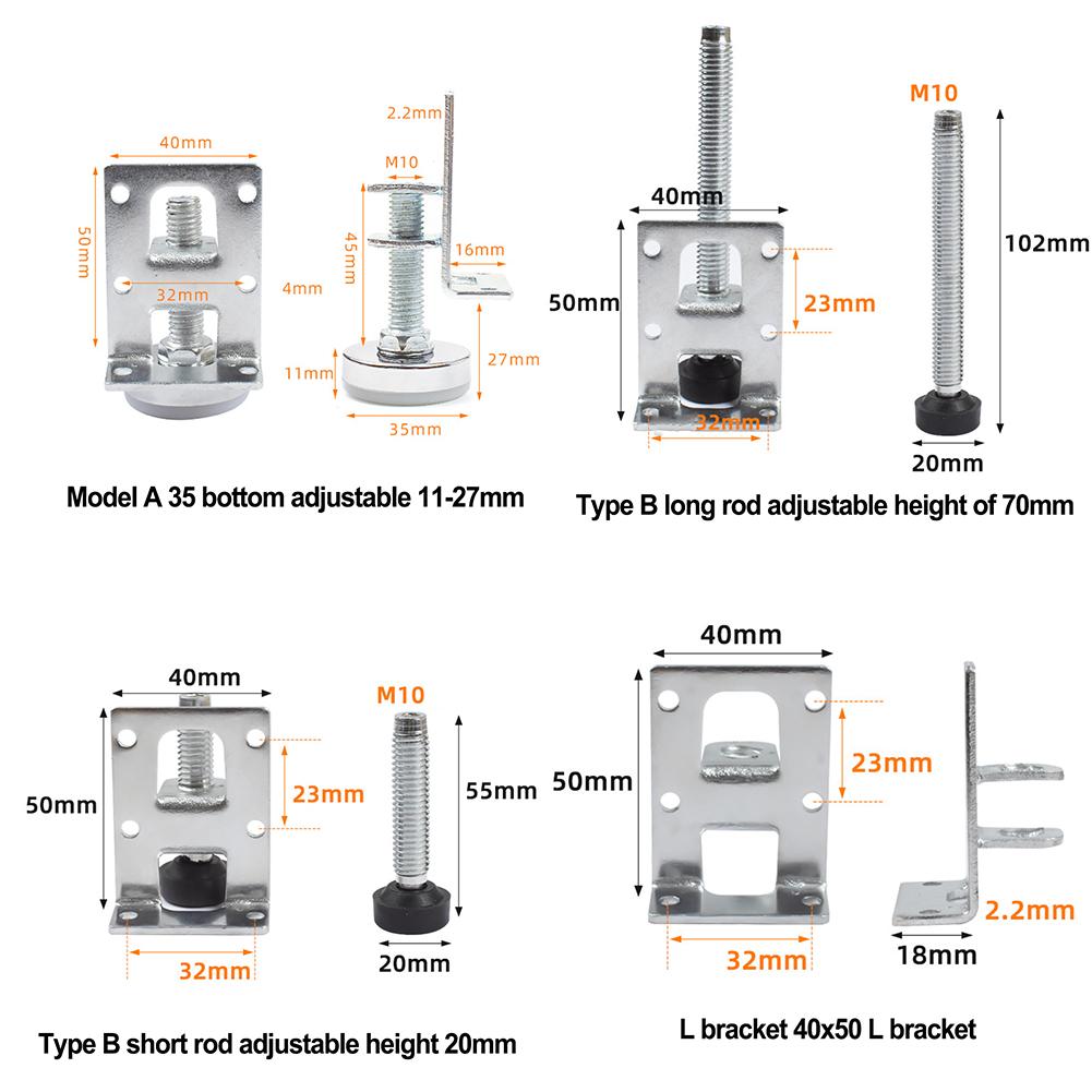 Adjustable Leveler Legs for Heavy Furniture Enhances Stability and Balance