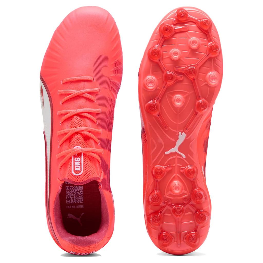 Puma King Ultimate Soft Versatile Mg Football Shoes Unisex Football Shoes Red 108306-01