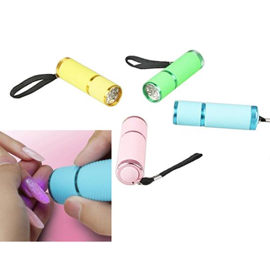 Tragbarer Mini-Nageltrockner mit 9 LEDs, UV-Gel-Nagellack-Härtungslampe, Taschenlampe