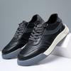 Fashion Non-Slip Business Sneakers New Walking Footwear Leather All-match Skate Shoes for Men Fashion Designer Soft-soled Casual Shoes