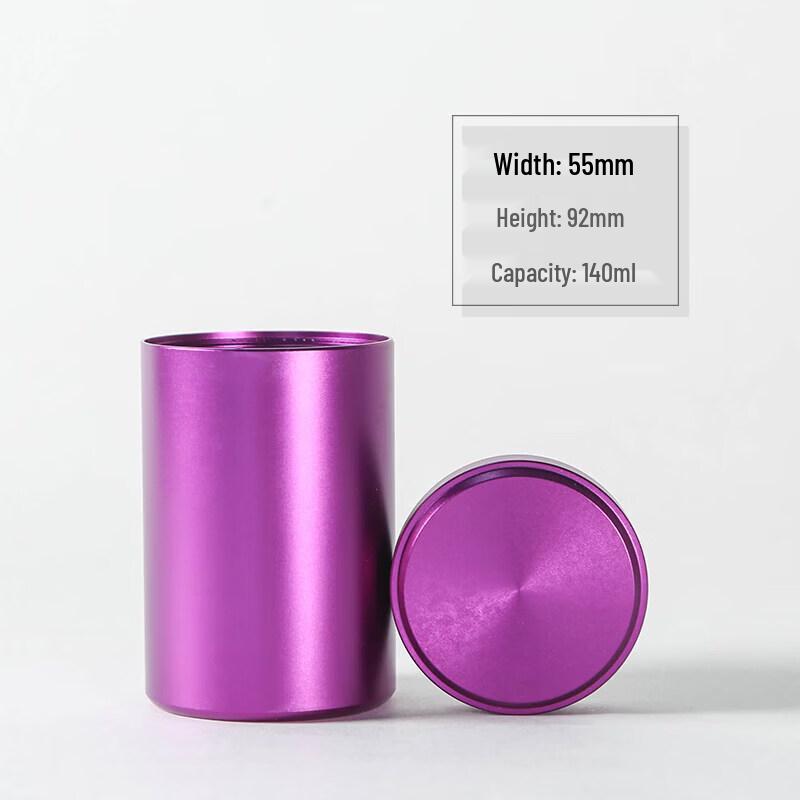 Mini Portable Sealed Aluminum Tea Caddy