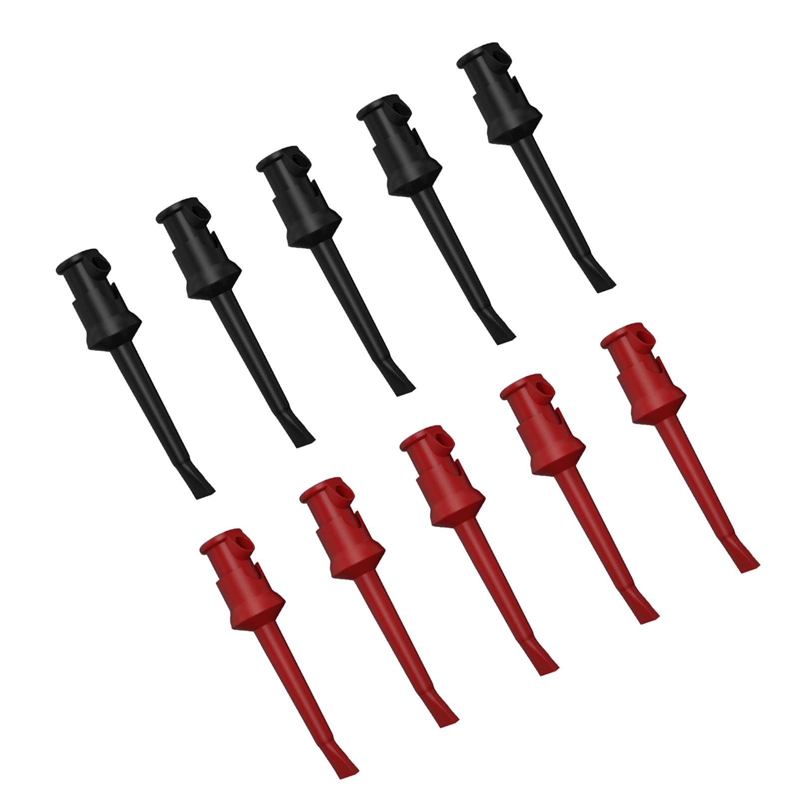 

10 шт. Тестовий затискач для гачка Міні-гачок Тестовий затискач для мультиметра Міні-захоплювач Тестові затискачі IC Зварювальний зварювальний затискач Захоплюючий зонд