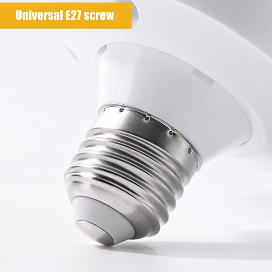 Geschlossener Deckenventilator mit Lichtfernbedienung, 3 Geschwindigkeitsstufen, geräuscharm, energiesparend, E27, Mini-Deckenventilator ohne Flügel, LED-Lampe