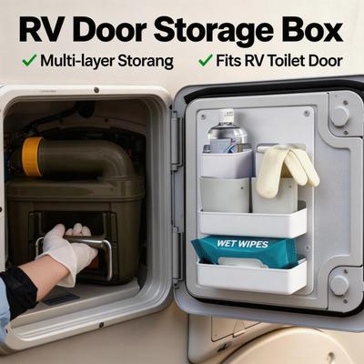 Wohnmobil Wohnwagen Toilettenabteil Tür Aufbewahrungstasche Regal Box Van Camper Organizer Staubdicht Leicht zu reinigen Autozubehör