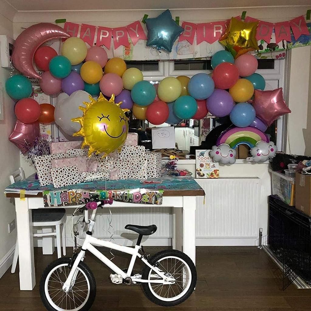 Birthday Party Balloon Set Sky Theme Reusable Thickened Eco Friendly Latex Balloon Set for Living