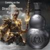 Black Monkey King Gourd Thermos - 316 Stainless Steel, Portable Outdoor Kettle & Wine Pot
