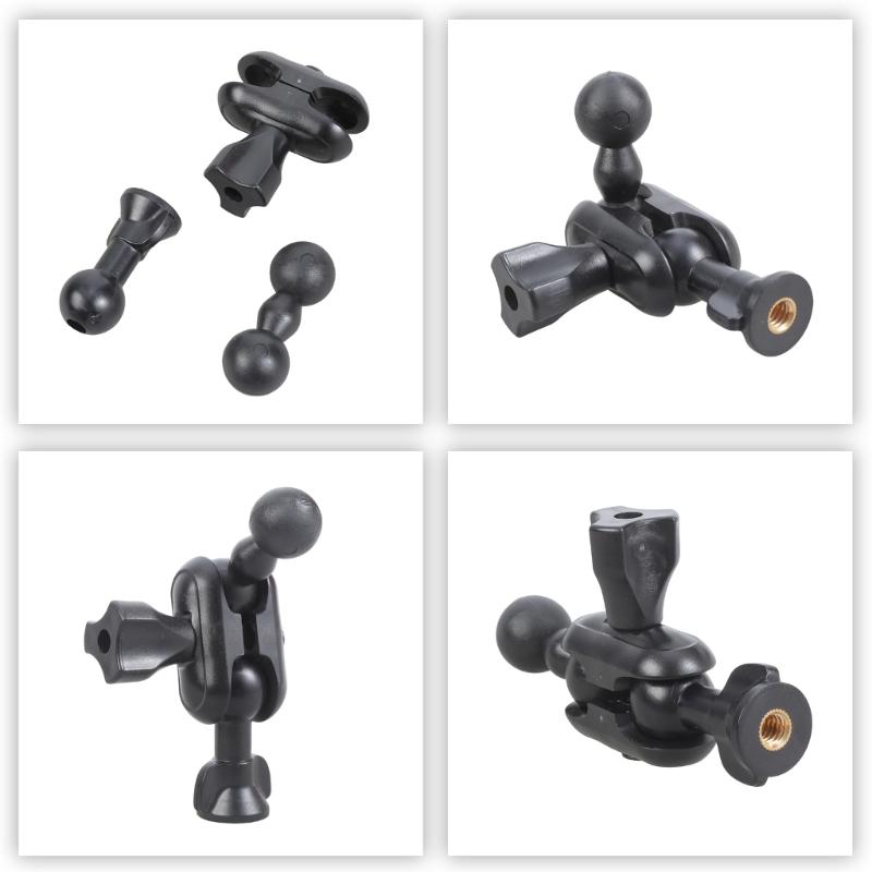 17mm Ball Head Vertical Adapters Conversion Ball Joint Vertical Mount Adapters for Tripods Camera Mounts Phone Stands