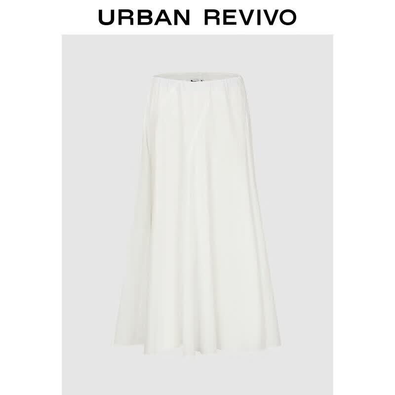 UR2026 Women s High-Waist Diagonal Seam Midi Skirt S