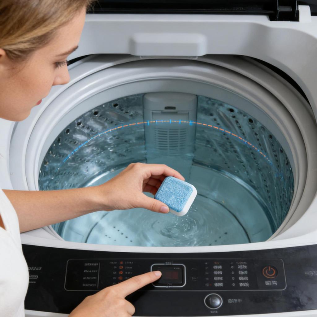 Washing Machine Cleaning Tablets 48 Pieces Odor Remover Washing Machine Descaler For Odor Grime Scale Buildup Home Bathroom