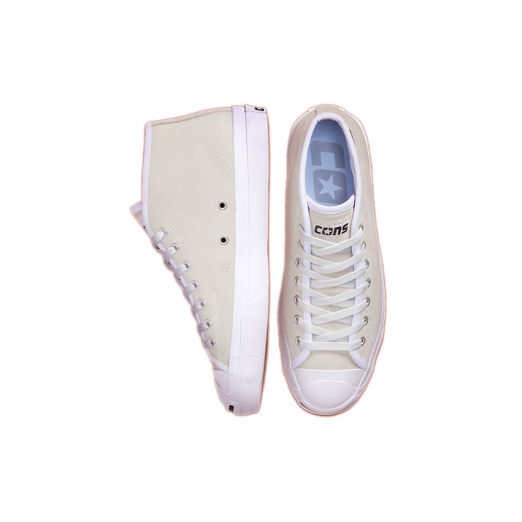 Converse Jack Purcell Pro Mid Casual Minimalist Canvas Shoes Unisex Sneakers White 166840C