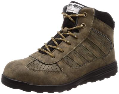 Outdoor Taste Safety Sneakers Aromax 69 Khaki Cm 3E [Fukuyama Rubber] Men's 27.0