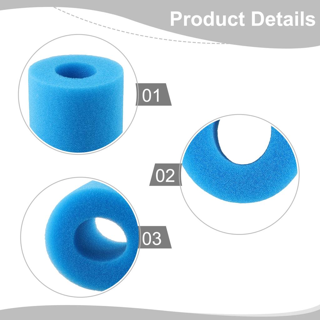 Replacement Foam Sponge For Swimming Pool Cartridge Filtration Systems Compatible With Type I II VI D Housing Specifications