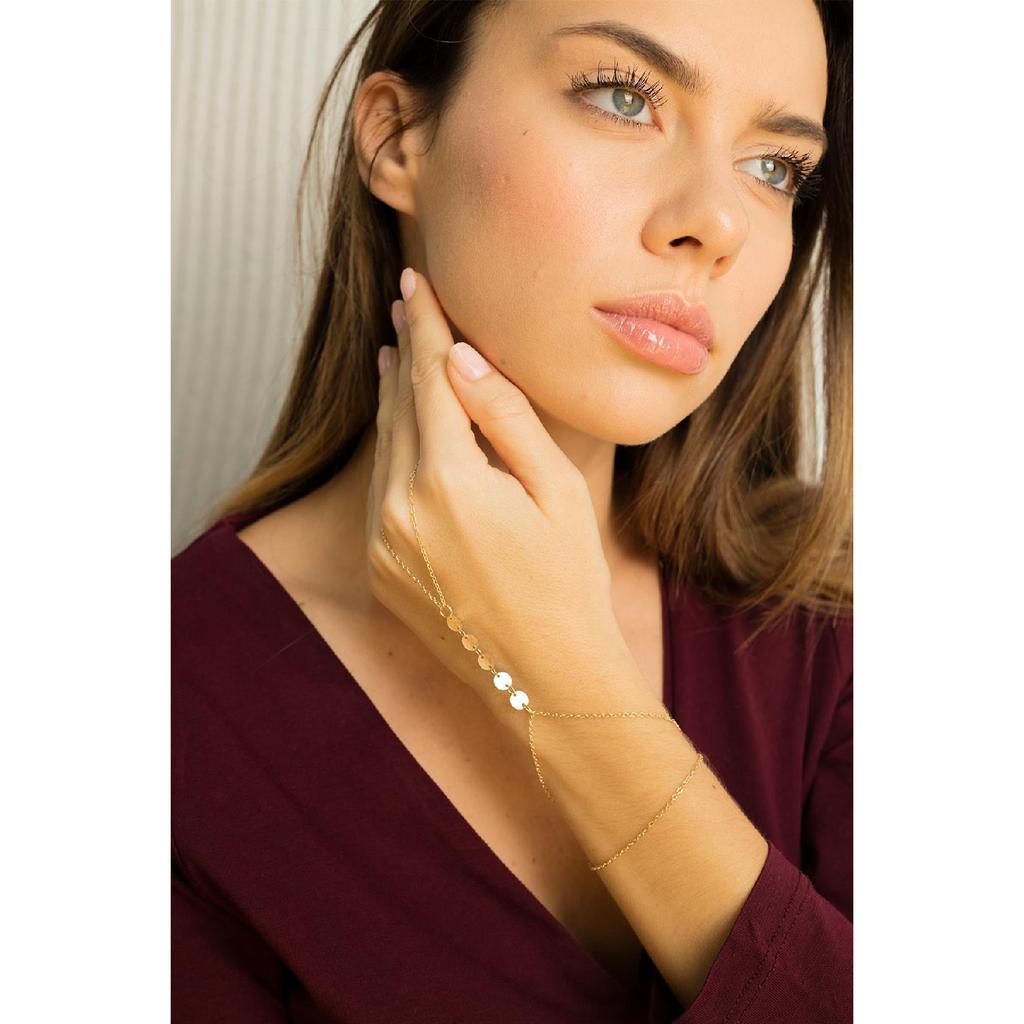 Gold Sequin Chain Shahmeran